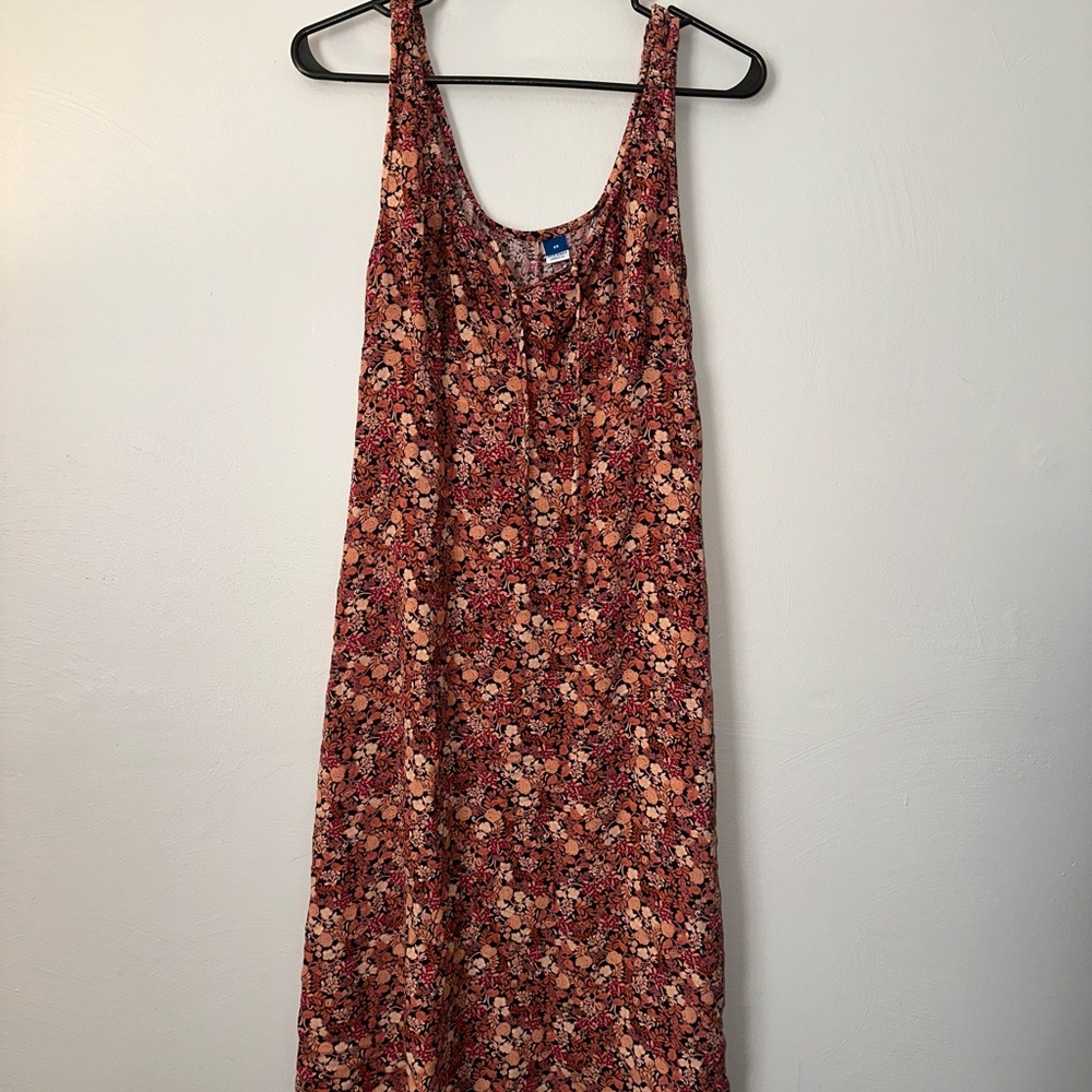 Old Navy Red Floral Maxi Dress